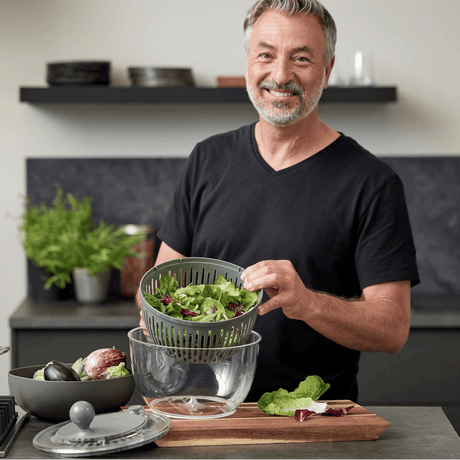 Harvest green minihakker + salatspinner - Lindas Dekor