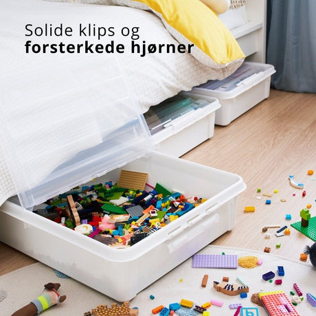 SmartStore™ Bedroller oppbevaringsboks med lokk 60 L - Lindas Dekor