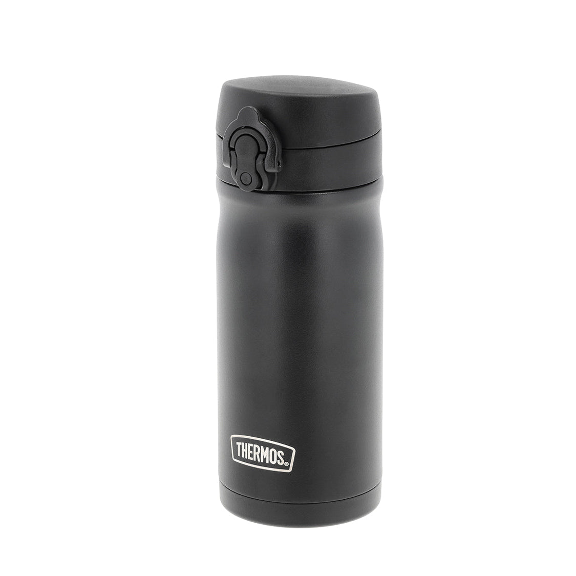 Matt svart Thermos kopp til kaffe og te på farten