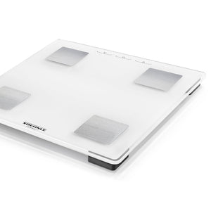 Person står på Shape Sense Connect Lite analysevekt
