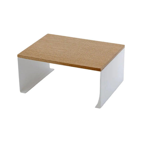 Stabelbar hylle bred hvit 30,5 x 22 cm - Lindas Dekor
