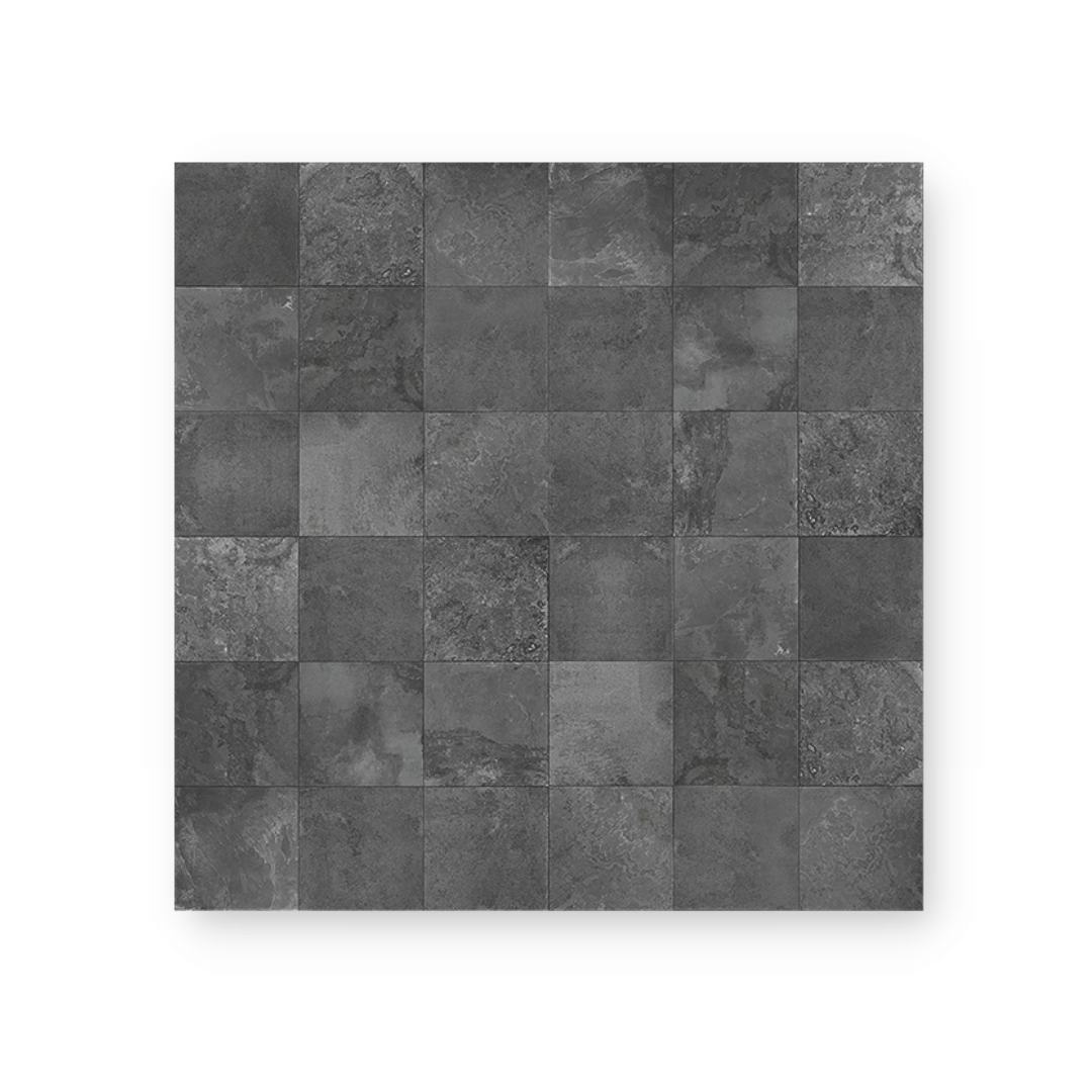 Vareprøve: Bodø mørkegrå selvklebende fliser