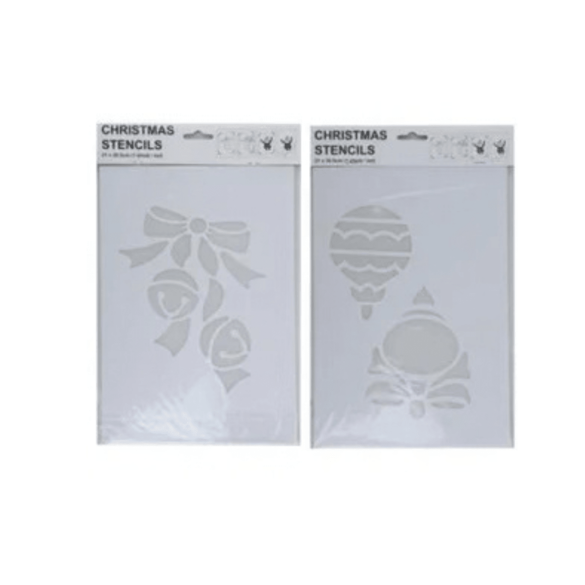 2-pk Julesjablonger 22 x 35 cm - Lindas Dekor Sjablonger