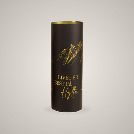 Lyslykt LED "Hytta" sort stor