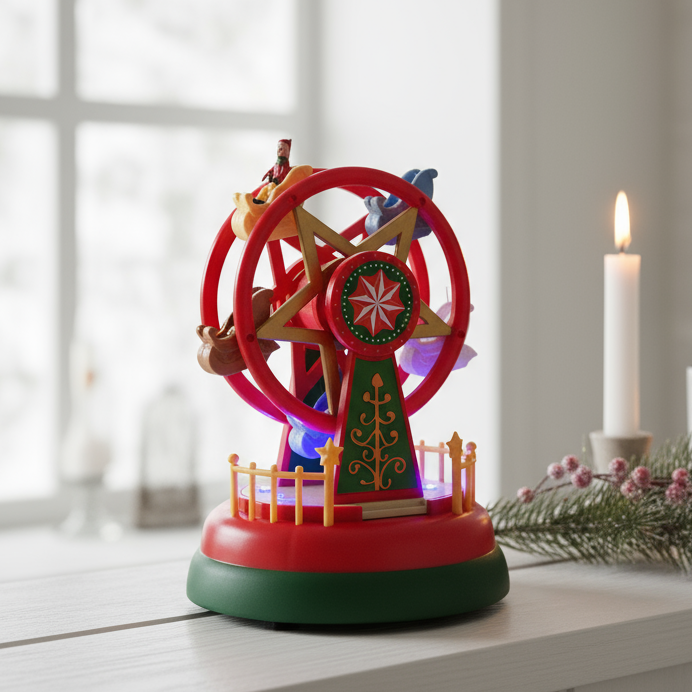 Juleby pariserhjul med LED-lys