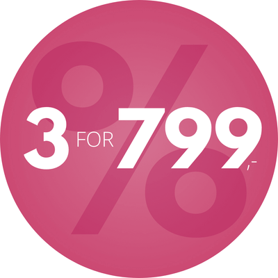 Boblemeny 3 for 799,- kampanje
