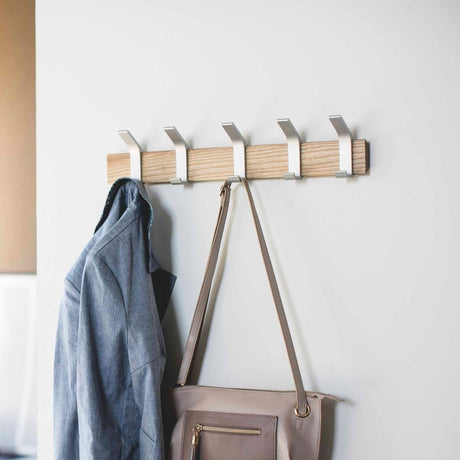 Veggmontert knaggrekke beige 50 x 10 cm - Lindas Dekor