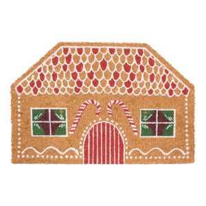 Dørmatte pepperkakehus 60,5 x 40,5 cm