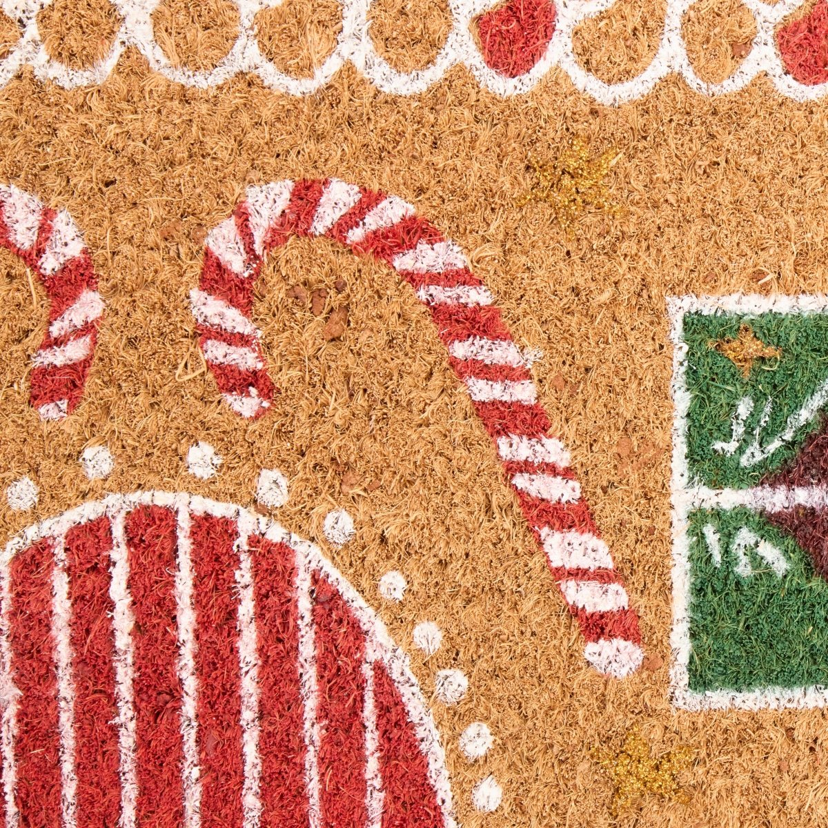 Dørmatte pepperkakehus 60,5 x 40,5 cm