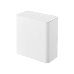 Hvid magnetisk boks med lås, 17 x 17 x 9,5 cm