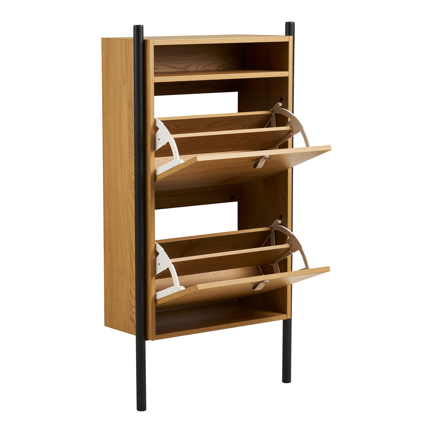 Skoskap 62x26x118 cm i eik-look – Barco fra House Nordic