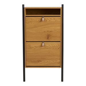 Barco skoskap i eik-look – 62x26x118 cm fra House Nordic