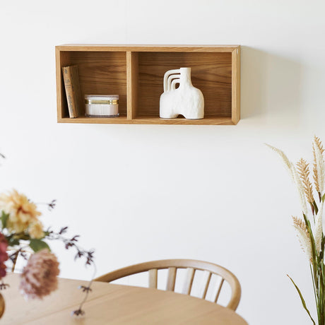 Natur eik vegghylle stue