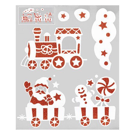 Julesticker tog 28 x 34 cm - Lindas Dekor Wallstickers