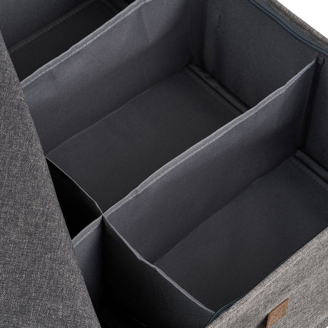 Detaljbilde av innvendige skillevegger i Noto oppbevaringsboks