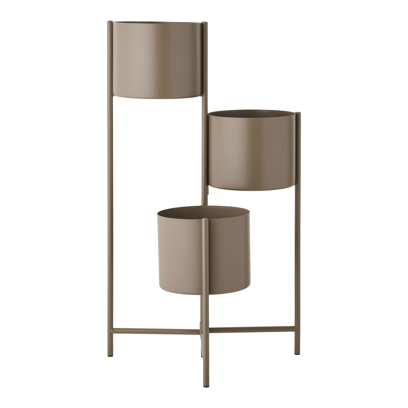 House Nordic blomsterpotte i stål – moderne planteholder med to potter i stilrent design