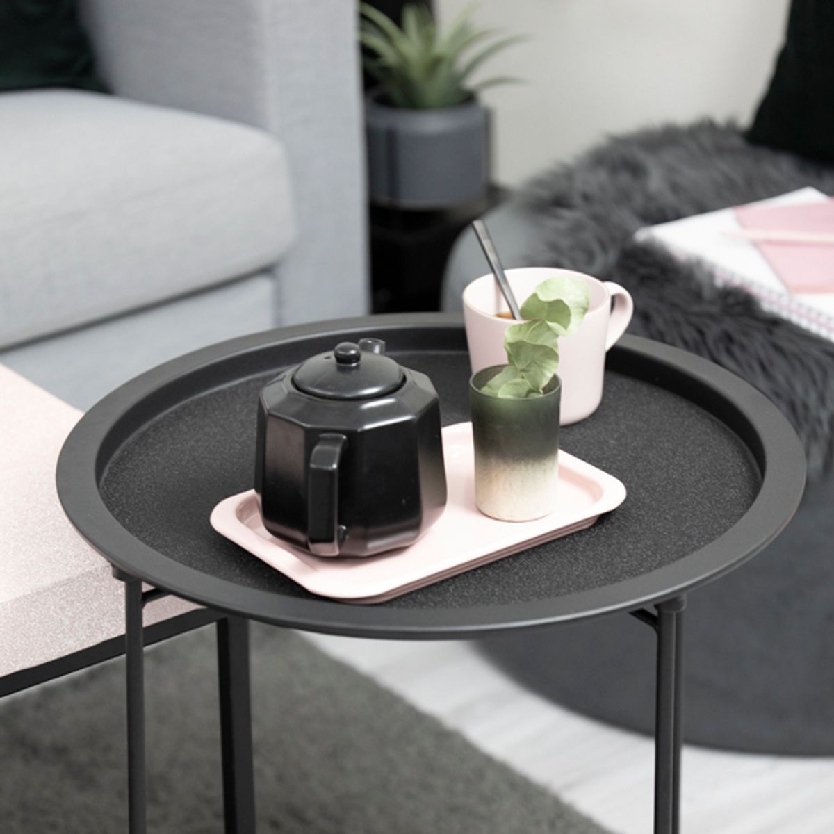 Vareprøve: Glitter sort kontaktplast