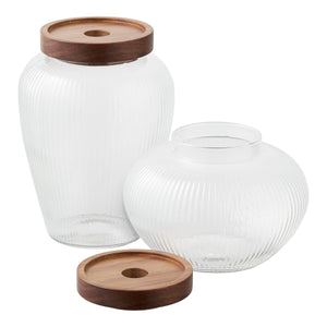 2 - pk Glasskåler med lokk - Lindas Dekor