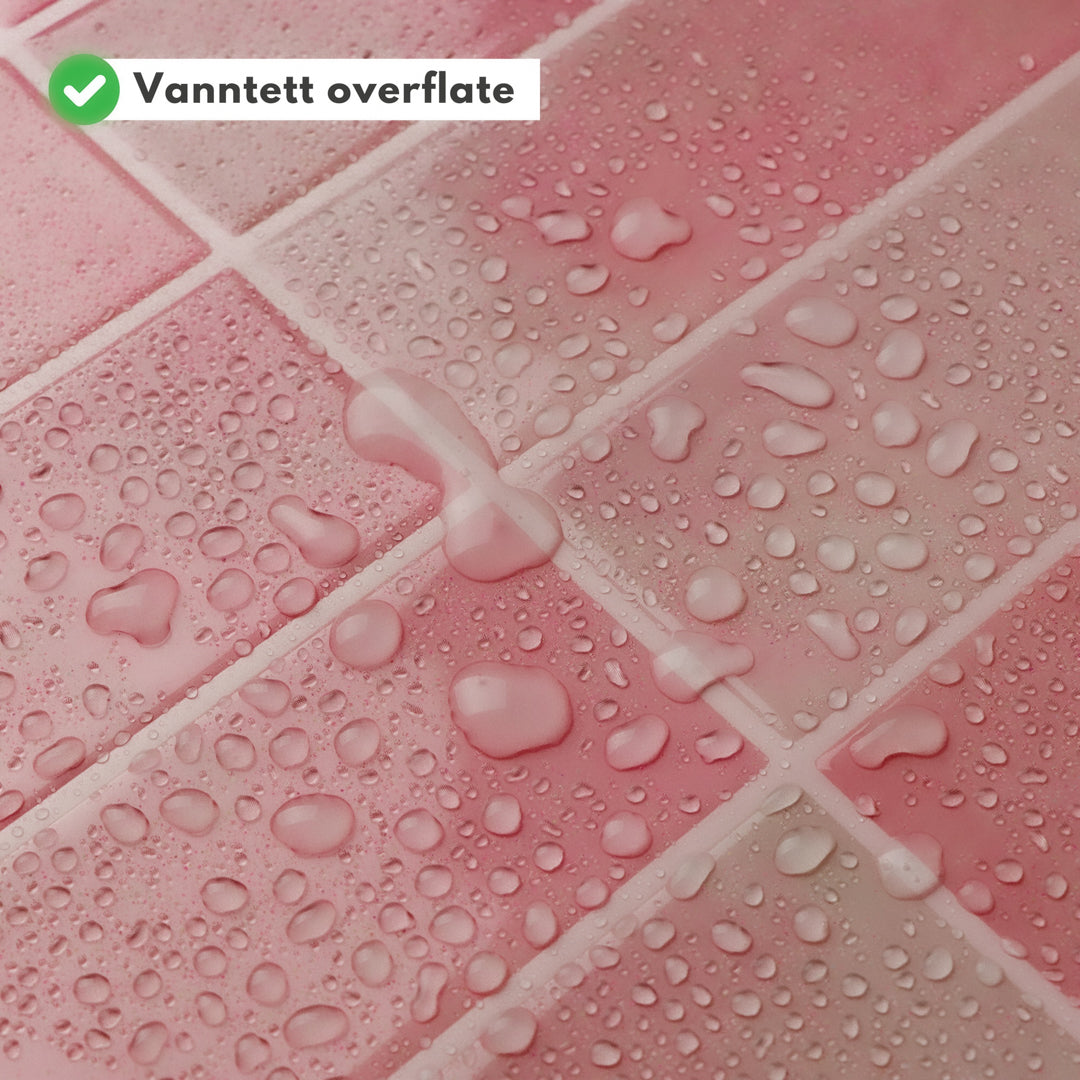 10-pk Adelina Rosa selvklebende veggfliser