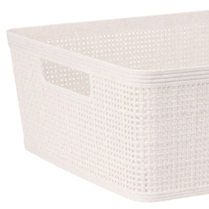 Oppbevaringskurv sandfarget 35 x 29 x 13 cm