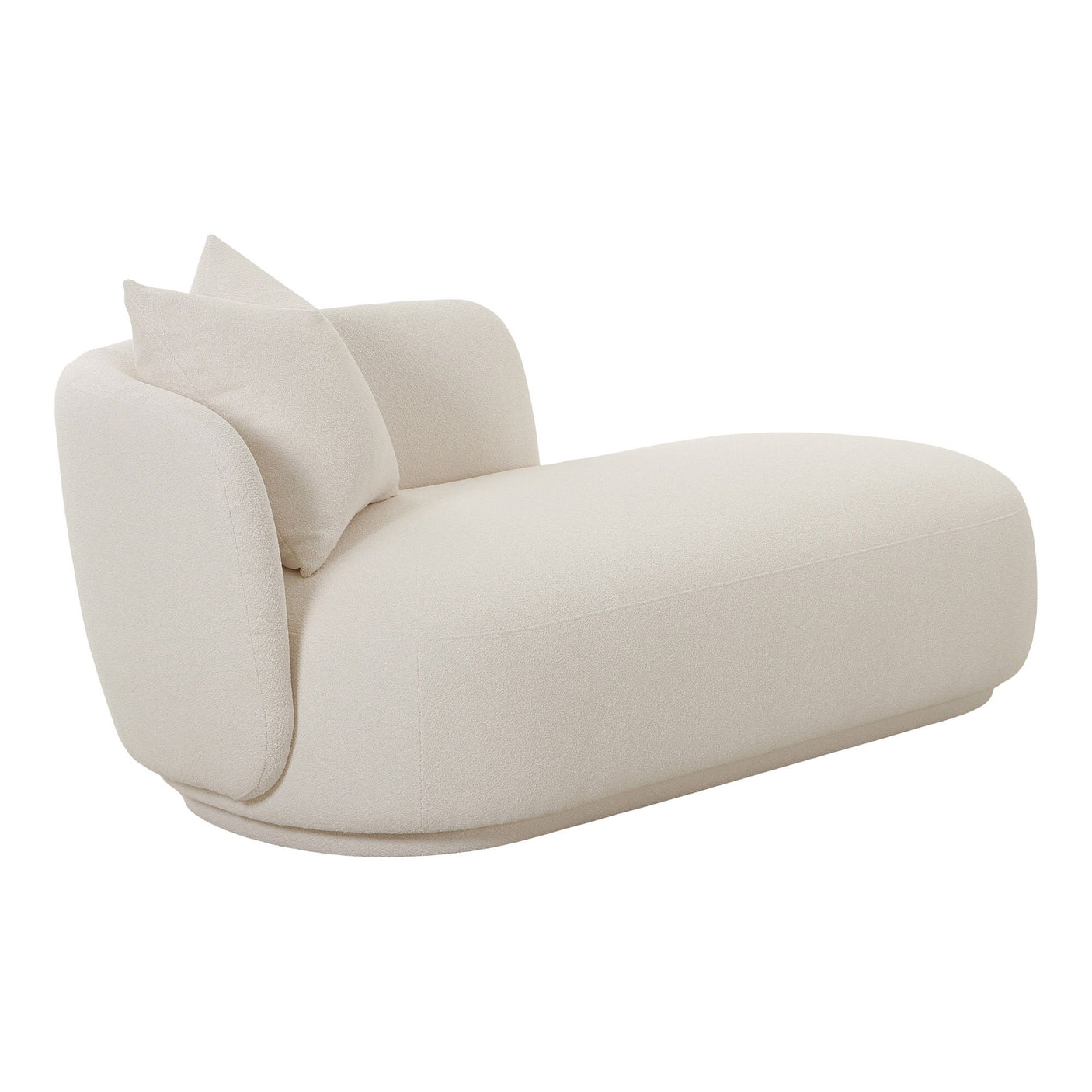 Naturfarget Mykonos Daybed med avrundede former og myk polstring.