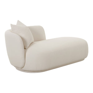 Naturfarget Mykonos Daybed med avrundede former og myk polstring.