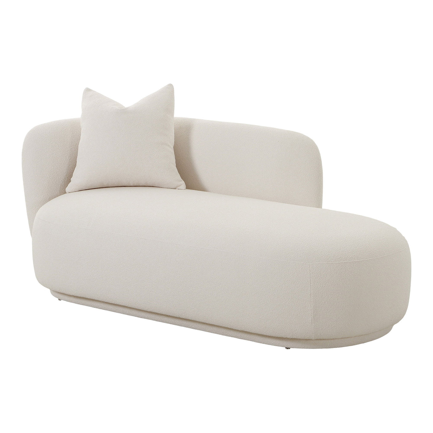 Naturfarget Mykonos Daybed vist i interiørmiljø som lounge eller stue.