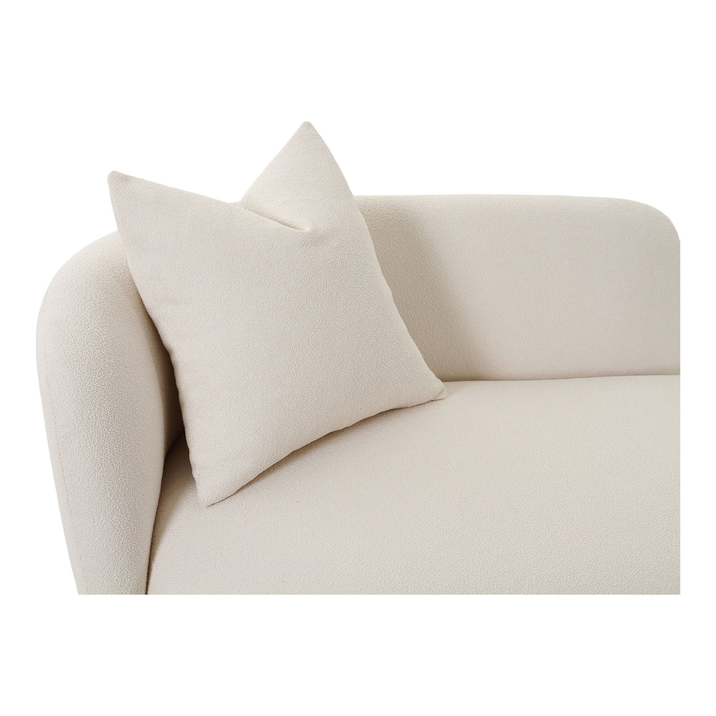 Naturfarget Mykonos Daybed med inkludert pute i stilrent tekstil.