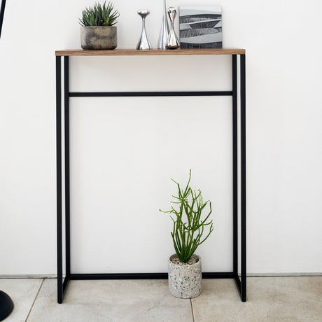 Konsollbord sort 80 x 60 cm - Lindas Dekor