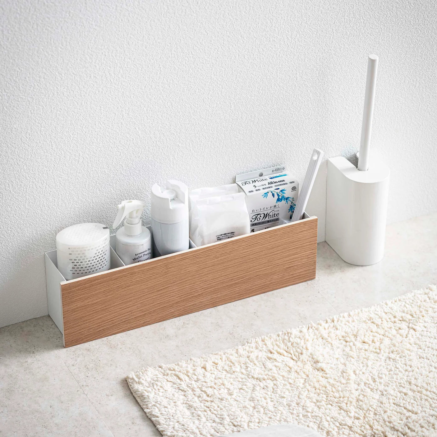 Oppbevaringsboks med trefront for stuebord og hjemmekontor