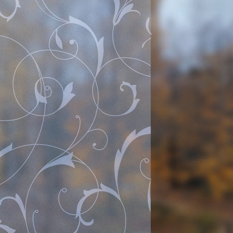 Static Scroll Flower vindusfolie