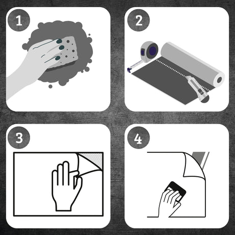 Transparent kontaktplast på bordplate – usynlig beskyttelse mot daglig bruk
