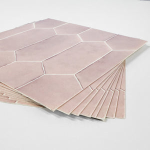 Mathilde pudderrosa selvklebende fliser