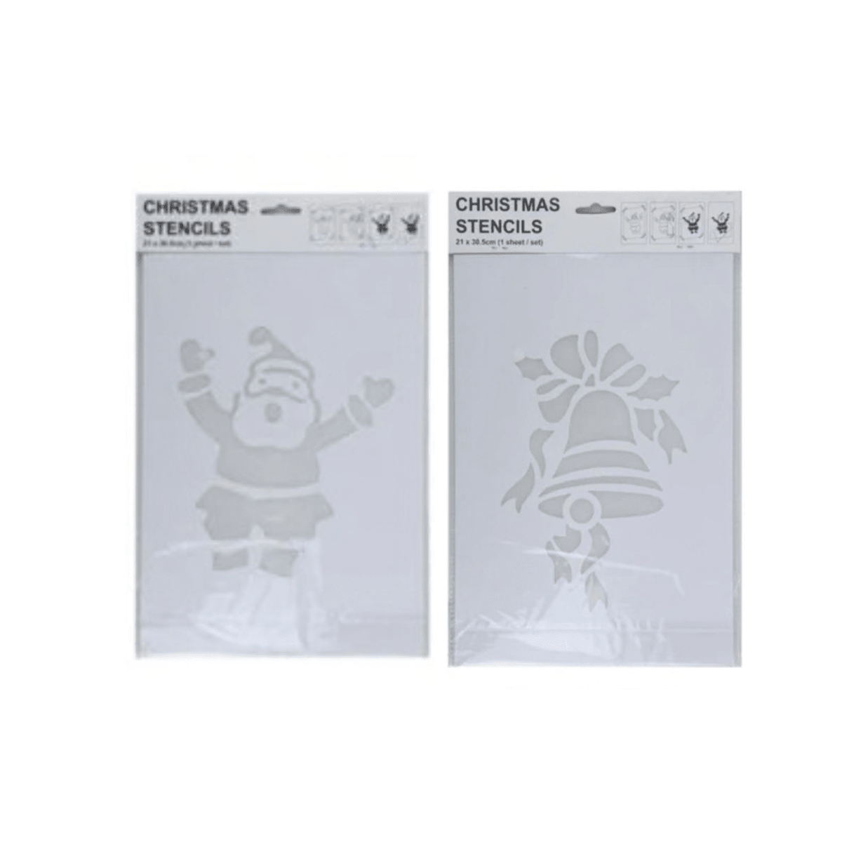 2-pk Julesjablonger 22 x 35 cm - Lindas Dekor Sjablonger