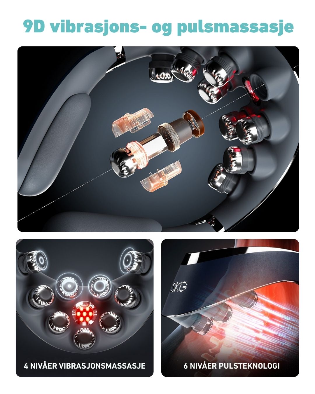 Massasjeapparat for nakke G7 Pro-Fold