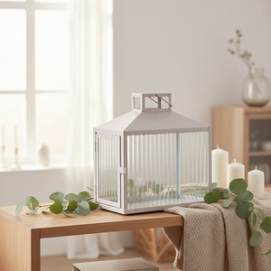 House Nordic lanterne beige