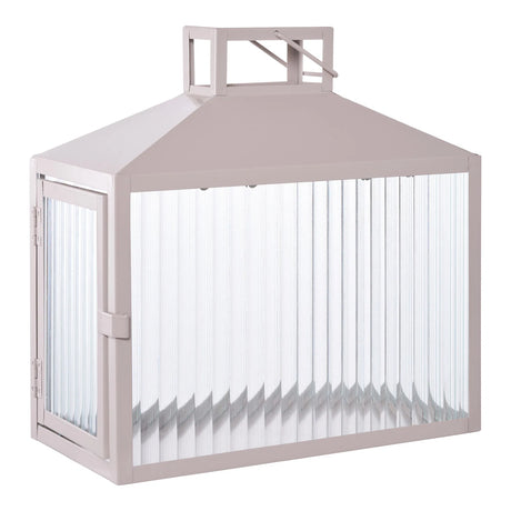 Moderne lanterne i nordisk design, ideell for terrasse, balkong eller stue.