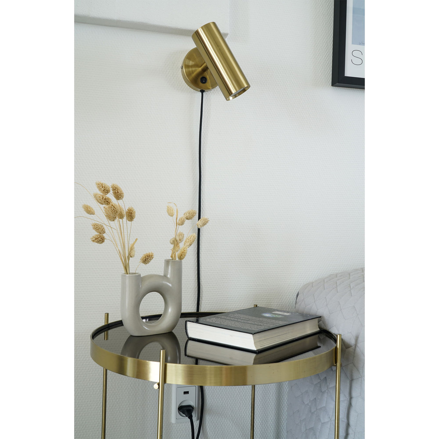House Nordic Paris vegglampe, messing