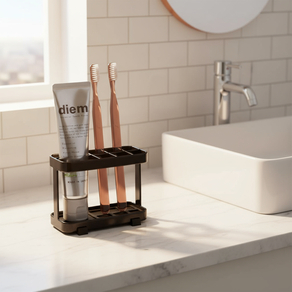 Tannbørstestativ sort