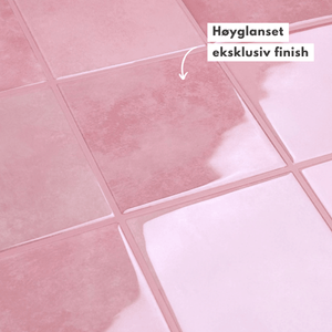 10-pk Torine Rosa selvklebende veggfliser - Lindas Dekor Veggfliser