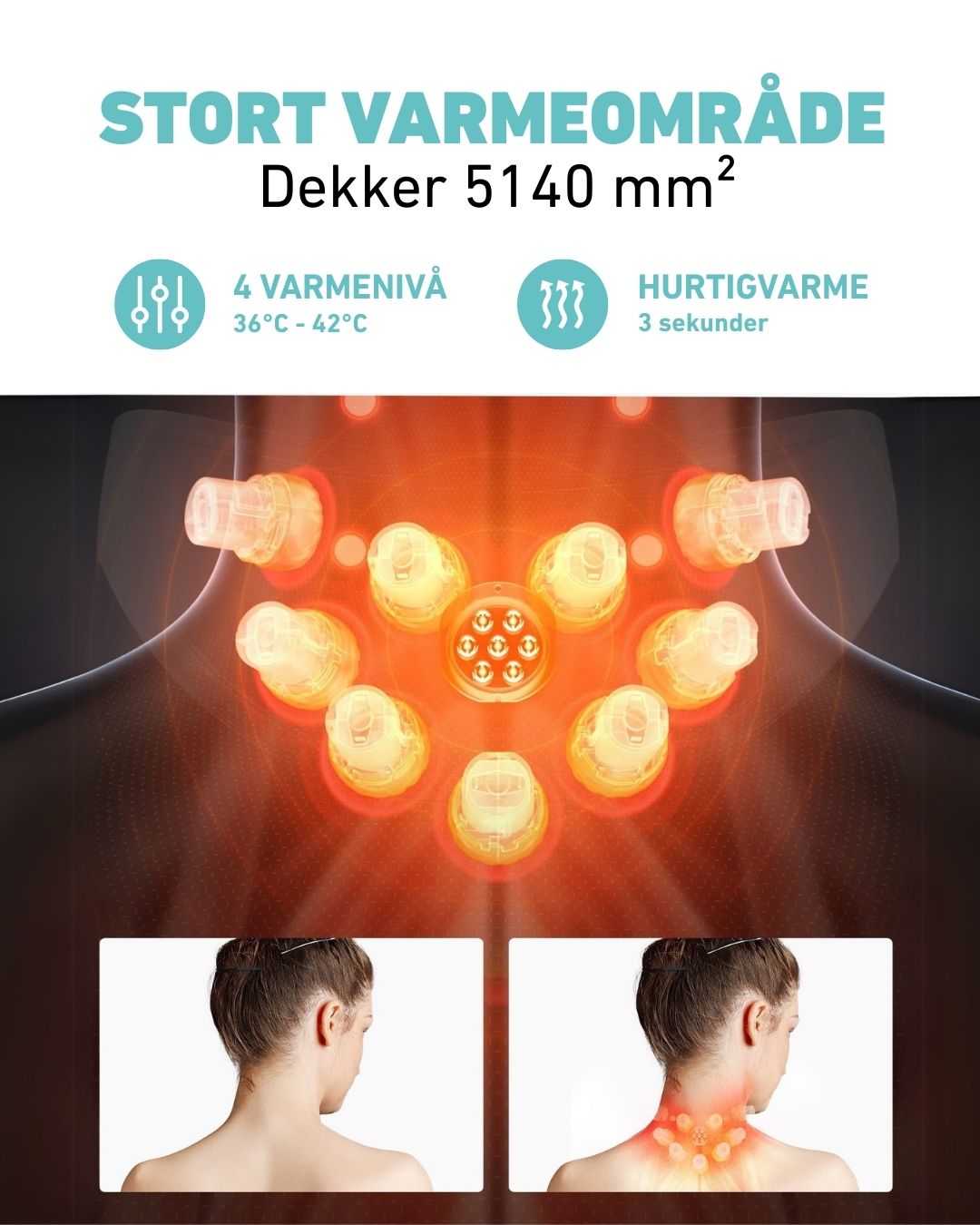 Massasjeapparat for nakke G7 Pro-Fold