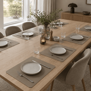 Bordbrikke taupe 45 x 30 cm - Lindas Dekor Bordbrikke