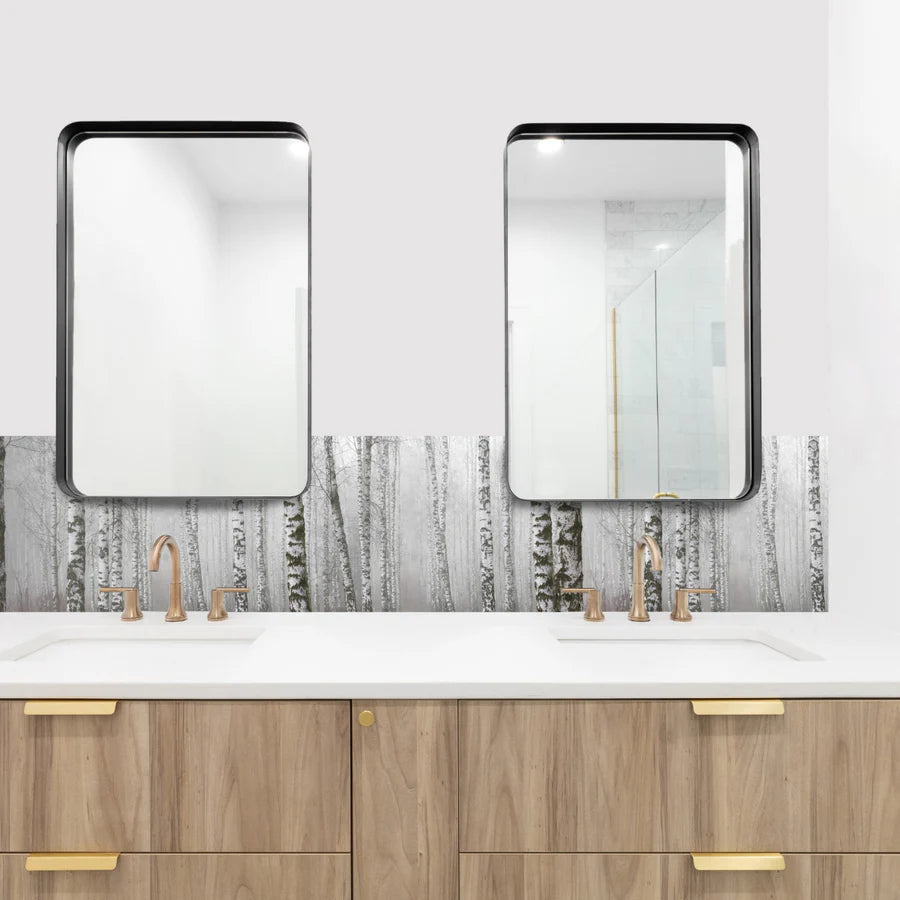 Birch Mist selvklebende backsplash