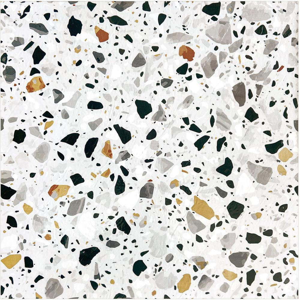 Vareprøve: Sirocco Soft Terrazzo selvklebende gulvfliser