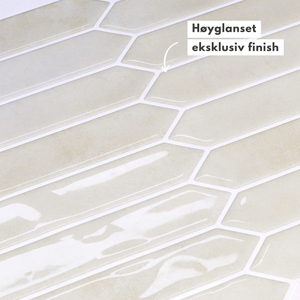 10-pk Hedda beige selvklebende veggfliser