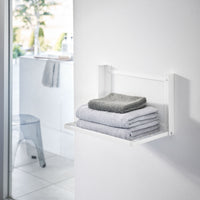 Sammenleggbar tørkestativ til vegg hvit