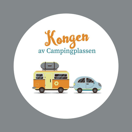 20 - pk Servietter: "Kongen av campingsplassen" - Lindas Dekor