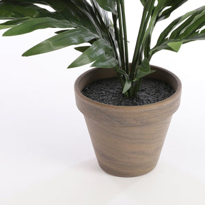 Areca palme kunstig grønn med potte 80 cm - Lindas Dekor