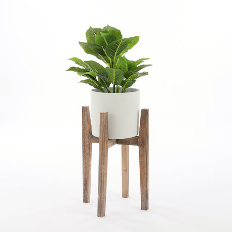 Evergreen kunstig plante grønn grå 49 cm med potte - Lindas Dekor