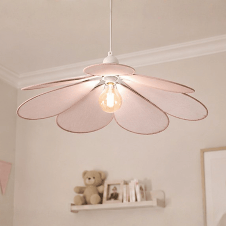 Taklampe kronblad rosa 64 cm